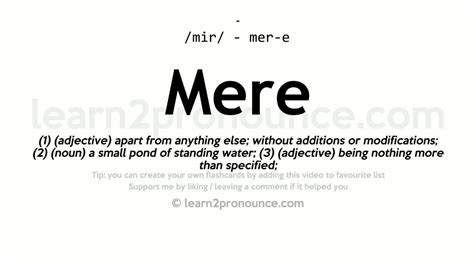 mere thesaurus|meaning of mere in english.